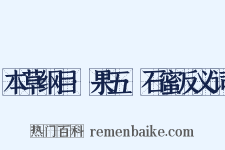 本草纲目·果五·石蜜反义词是什么意思的图片
